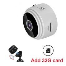 홈캠 펫캠 홈cctv 베이비캠 A9 미니 HD 카메라 와이파이 무선 모니터링 보안 보호 2022 년 신제품 원, 03 A9 W Add 32G