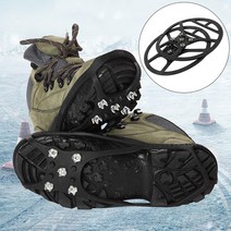 아이젠 체인아이젠 등산용 2Pcs Anti-Slip Ice Spike 5 Teeth Crampons 겨울 하이킹을위한 스노우 그리퍼, 한개옵션0