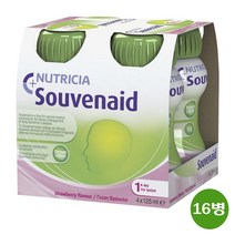 NUTRICIA Souvenaid Strawberry 뉴트리시아 수버네이드 수베나이드 딸기맛 125ml 16병