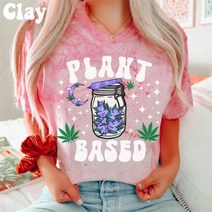 여성 티셔츠 새로운 단색 식물 프린트 여름용 넉넉한 대형 크루넥 풀오버 반팔 티셔츠 귀여운 소녀 옷