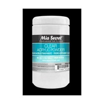 MIA 시크릿 아크릴 파우더 컬러와 사이즈, 1.5 lbs (24 oz) Clear
