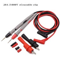 측정 측량멀티미터 테스트 리드 범용 케이블 AC DC 1000V 20A 10A CAT III 측정 프로브 펜 테스터 와이어, 03 20A PVC Wire with AC