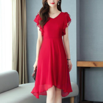 [바니드] 여성 쉬폰 여름 원피스 하객 결혼식 패션 0517