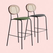 꼬모까사 [꼬모까사]페더 라탄 바체어 (2종색상), 그린/72cm