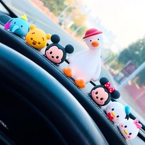 디즈니피규어 자동차 장식품 차량용 소품 심볼미키 공공의 어린 가능 사랑 인싸템 내부장식 인테리어용품 3611887513, 디즈니 6개 _빨간 모자 쇠오리 수반