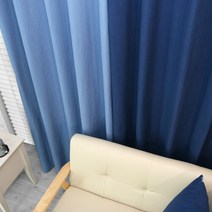 [나산] 커튼 면 100 피치스킨가공 261-D 420x240cm +레일 타이백
