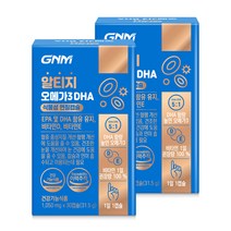 GNM 알티지오메가3 DHA / rTG 비타민D 비타민E 식물성캡슐, 30정, 2개