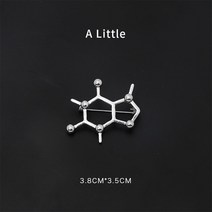 A Little 이과생 화학분자 브로치 남녀 배지 의대생 선물 옷 핀 장식품