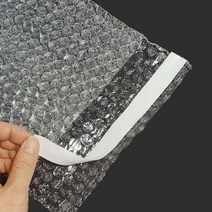 포장 에어캡 봉투 소형 소량 50장 판매 완충재 완충제 뽁뽁이, 비접착형, 10 x 20