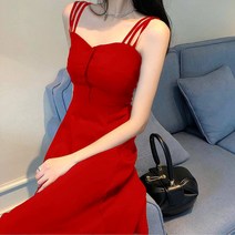 봄원피스 봄원피스 끈원피스여성 봄의류 시즌품 스타일 날씬해보이는 상쾌한통기성 프랑스타입 빈티지 무릎넘는길이 맨 아래 롱스커트