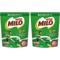 [일본직구] 네슬레 마일로 오리지널 240g×2개 우유에 타먹는 초코가루 코코아파우더, 상품선택, 2개