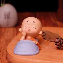 Ciliver 귀요미 사소 스님 차량 액세서리 장식용품 선물추천, 스님 시리즈, 1011-4 자요