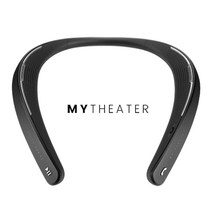 [한정수량]My Theater 웨어러블 넥밴드 블루투스 스피커 EM-W100 블랙 화이트 1+1, 블랙1화이트1