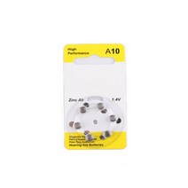 주닉스 A10 보청기 음성증폭기 배터리 밧데리 6알
