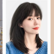100프로 진짜머리 인모 가발 통가발 중단발 미디움 레이어드컷 허쉬컷, (풀인모헤어)37cm-모카브라운, 단일사이즈
