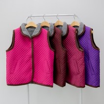 [엄마옷마미소] 뽀글이양털조끼 할머니누빔조끼 요양원옷 겨울 양털조끼