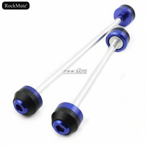 오토바이 전후방 차축 포크 휠 프로텍터 충돌 슬라이더 야마하 YZF R6 2008, 06 Rear Gold 08-16