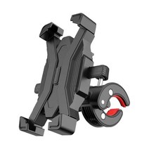 타키타키 자전거 핸드폰 거치대, 자전거 핸드폰 거치대 블랙