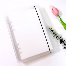 [천삼백케이] [랄라예나] 반투명 6공 다이어리 A5 (링 큰사이즈), 단품