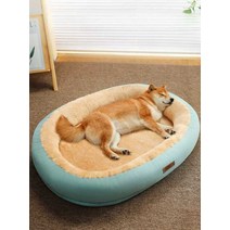 강아지방석 퐁퐁쿠션 고양이방석 반려동물 강아지침대, 그레이