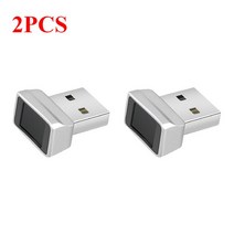 지문 지문인식 스마트 자물쇠 USB 지문 판독기 모듈 Windows 7 8 10 11 안녕하세요 생체 인식 스캐너 자물, 02 2pcs