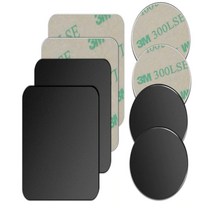 핸드폰 후면 금속판 스티커 후면부착 자석 접착식 거치대 메탈 플레이트 1P, 원형, 블랙