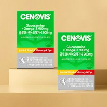 쇼핑백 증정 세노비스 글루코사민 + 오메가-3 (60캡슐/30일분) x 2개, 1.제품만 발송