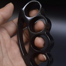 남성 호신용 광폭 손가락 너클 그립 링 호신용품 블랙