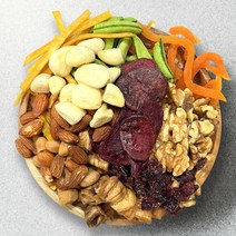 견과류 야채 믹스칩 10종 말린 과일칩 건조 통마늘 채소칩, 견과류 야채믹스칩 120g