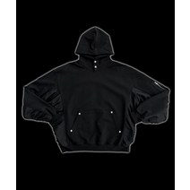 DRUG PRODUCT MA-1 MIX HOODIE BLACK