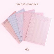 [ A5 속지 ] cherish romance (15 types), 위클리 : creamy
