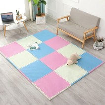 로마팸 애견 층간소음 강아지 퍼즐 매트 60*60 두께2cm 4p, 그레이
