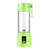 믹서 휴대용 Usb 미니 전기 과일 블렌더 380ml 신선한 오렌지 밀크 쉐이크 스무디 주스 메이커 기계, 01 Green
