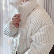 로잔 코듀로이 숏패딩