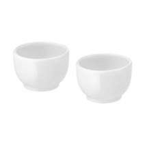 이케아 IKEA 365+ 그릇/달걀컵 5cm 2개입 에그컵 달걀그릇 계란 도자기 에그홀더 주방용품, 화이트_302.829.94