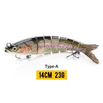 낚시용품 물고기 도구 장비vtavta 1014cm 싱킹 wobblers 낚시 미끼 관절, 140mm 23g a3