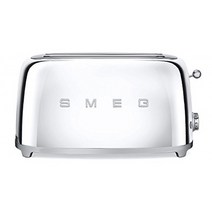 유럽 토스터기 Smeg TSF02SSEU Toaster 4 Scheiben chrom B00MJ2391E, Chrome