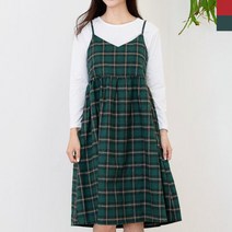 오노마 ONM JJM-SS237 여자체크어깨끈원피스 (7848947)