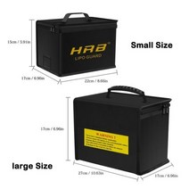 컨트롤러 배터리 HRB 리포 안전 가방 내화 대용량 저장 가드 방수 방폭 화재, small with big