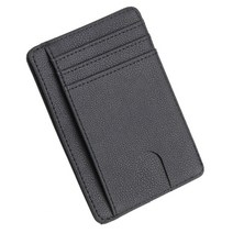 Unisex RFID 차단 신용 카드 홀더 울트라 슬림 지갑 미니멀리스트 카드 지갑