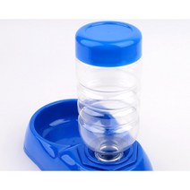 페트병형 일정량 물 조절 애견 식수기 아기고양이물 음수대 소형견급수기 애견급수대 고양이식기 애견식기, 1개