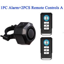 자동차경보기 자동차도난방지Sectyme 무선 방수 자전거 오토바이 전기 도난 경보 USB 충전 원격 제어 진동, 03 1 Set Alarm A--2