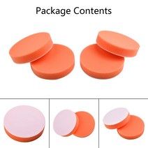 폼포드 폼보드 하드보드지 4개 5 125mm 자동차 버핑 폴리싱 패드 플랫 폼 스폰지 왁싱 패드 키트 도구 자동차 폴리셔