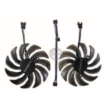 Gigabyte GTX1060 GTX1050 GTX 1060 1050 P106 For POWER LOGIC PLD09210S12HH 87mm 나사 39mm GPU 그래픽 카드 냉각, 01 Set of 2pcs Fan