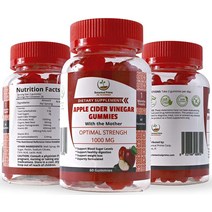Botanical Prime 애플 사이다 식초 젤리 -100％ 비건 및 글루텐 프리 - 남성 및 여성용 -1000 MG 유기농 비트 뿌리 및 석류 비타민 B9 및 B12 함유 - 어머니 포함 -젤리 60개 - 미국 제조
