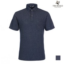 [TREMOLO] 린넨 코튼 원포켓 반팔 카라 티셔츠_TRBASVY2201