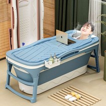 성인 접이식 간이 욕조 대형 이동식 1인 사우나 나혼자산다 전현무 소형 전신 반신 욕기 원룸 스파 사우나 뚜껑 스파 욕통, 핑크, 1개