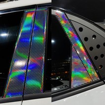 [AM] LF쏘나타 레이저카본홀로그램 BC필러 데칼스티커