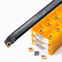 터닝 홀더 인서트 카바이드 보링 바 커터 CNC 선반 공구 도구 도 나선형 밀링 114, s10k-sclcr06, ccmt060204 ue6020