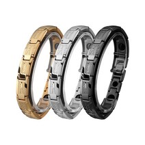 고기능성 건강팔찌 Nobless 노블레스 게르마늄 팔찌 의료기기, 실버